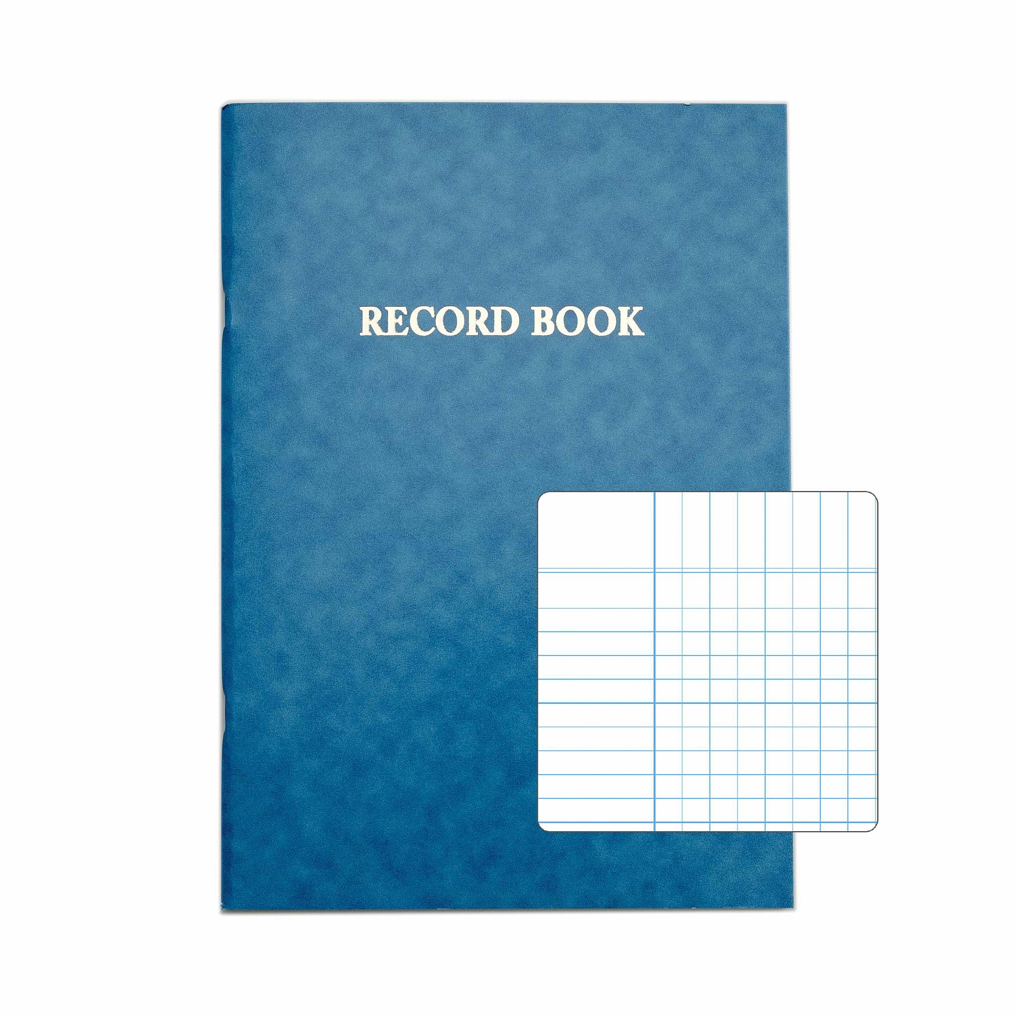 Rhino A4 Teacher's Record Book, 80-Page / 1-Pack, Attendance Register Book, Teacher Stationery Supplies, Blue