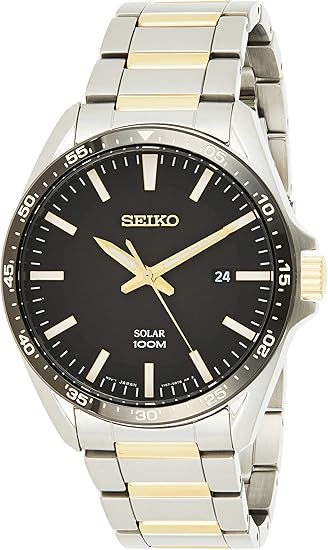 seiko men's solar dress watch