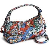 Vera Bradley womens Premium Cotton Roxbury Crescent Crossbody Bag