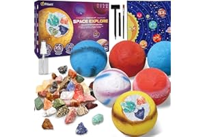 PIBEX Gemstone Dig Kit, Dig up 30 Rocks & Minerals from 6 Solar System Planets, Archaeology Geology Science Experiment Activi