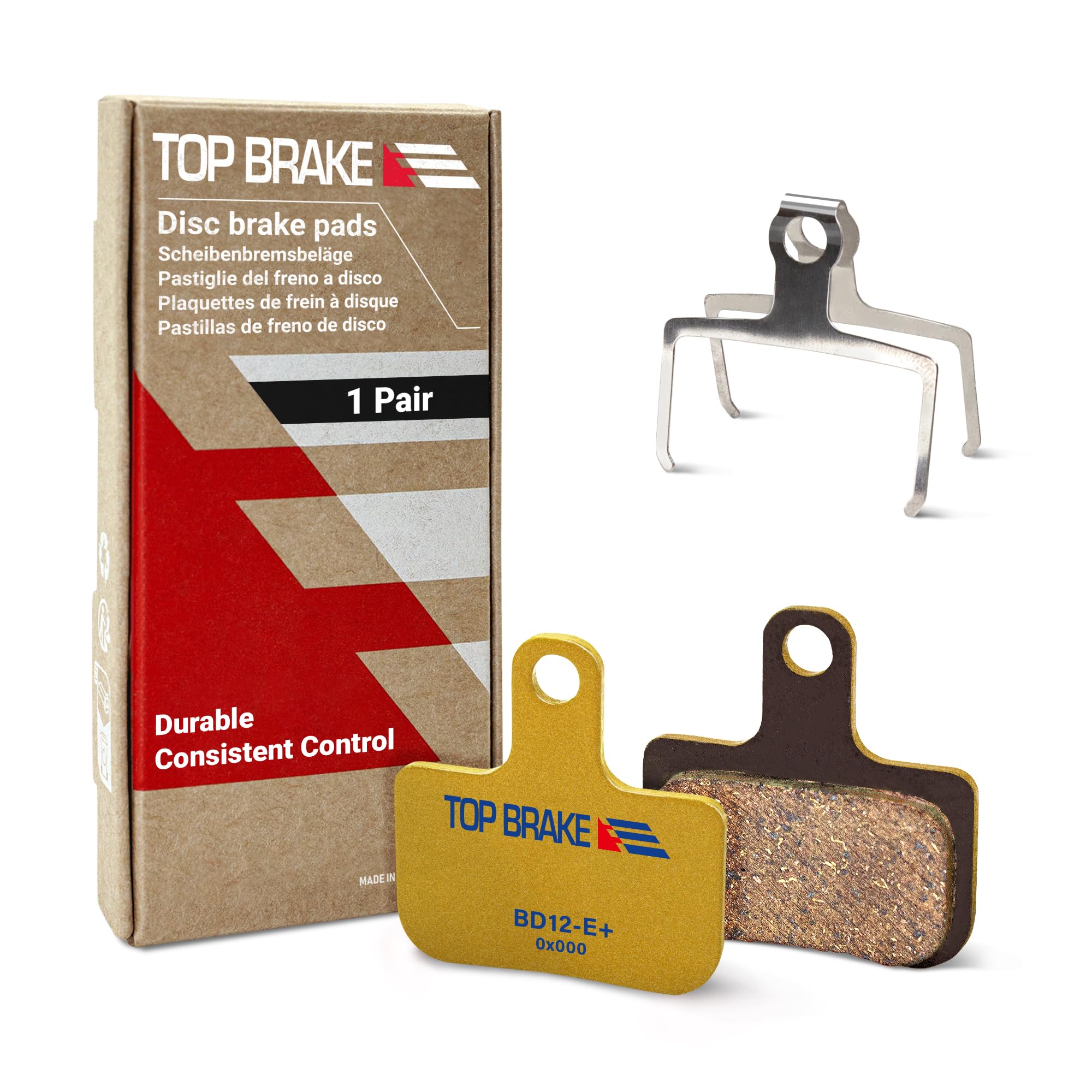 TOP BRAKE BD12-E+ Disc Bike Brake Pads for SRAM Level Ultimate/Red/AXS Force Road and XC mtb brake set