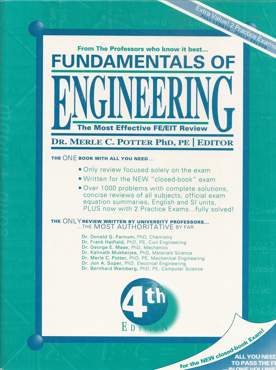 Fundamentals of Engineering: The Most Effective and Authoritative Review  Book for the New Fe/Eit Exam Hardcover – 1 Aug 1993