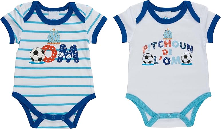 Vetements Vetements De Bebe Collection Officielle Taille Bebe Olympique De Marseille Ensemble Body Bavoir Om Genesis Gs Com