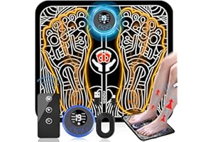 UQQU EMS Foot Stimulator EMS Foot Massager,Foot Massager Pad for Pain Plantar Relief, Muscle Relaxation,Portable & Rechargeable Feet Massager Mat
