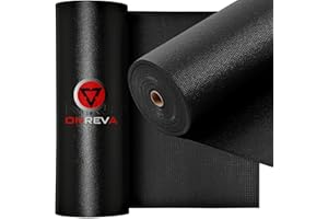 ONREVA Tool Box Liner 16 inch Wide x 18 ft Large, Thick Heavy Duty Toolbox Drawer Liners, Rolling Tool Chest Liner Foam, Shelf Rubber Mat, Black Non-Slip Organizer Liner for Cabinet, Workbench