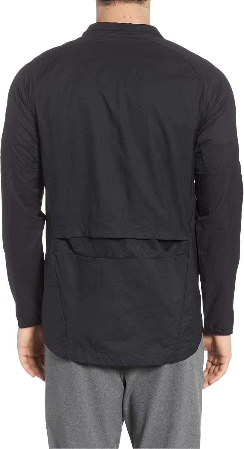 Nike Run Division Men's Running Jacket (Black, Large) : Clothing