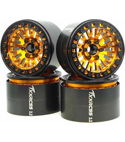 Amazon.com: Treal Aluminium 2.2 Beadlock Wheels Rims(2) pcs Fit RC