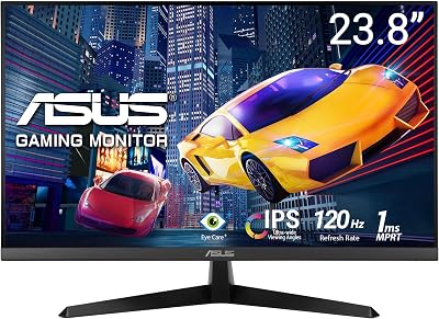 ASUS VY249HGR Eye Care Gaming Monitor 24 inch IPS 1080p 120Hz OC