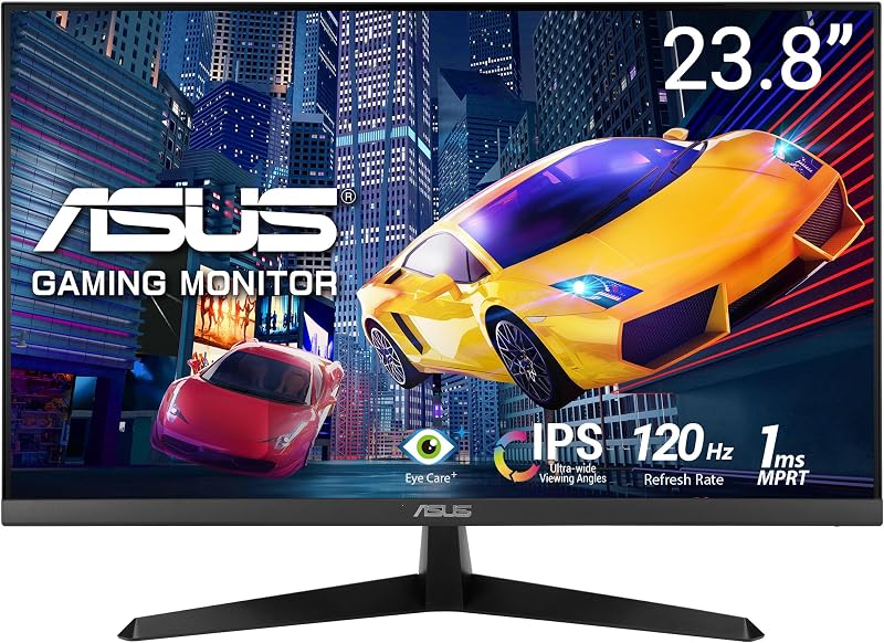 ASUS VY249HGR Eye Care Gaming Monitor 24 inch IPS 1080p 120Hz OC