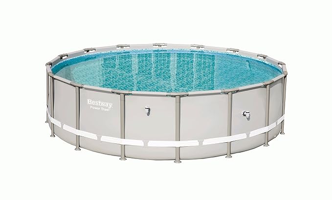 Bestway Power Steel Frame Pool, rund Ersatzteil, grau, 488 x 122 cm