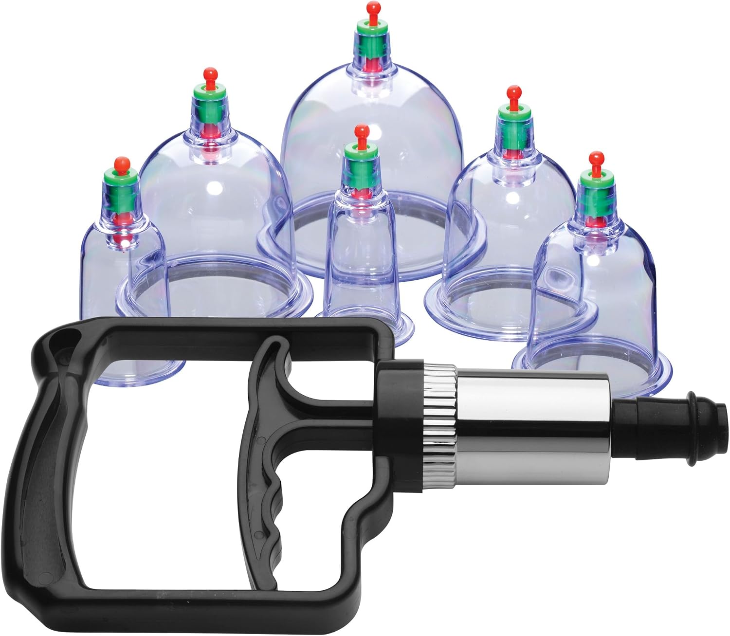 Sukshen 2.0 6 Piece Cupping Set, Clear