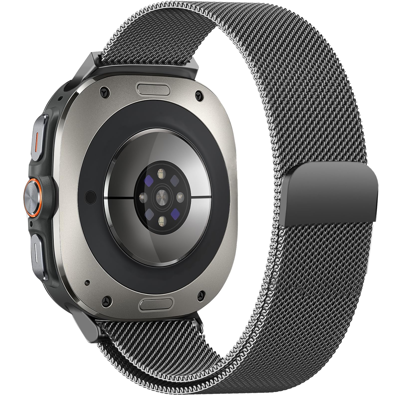 Photo 1 of surundo Compatible with Galaxy Watch Ultra Bands 47mm(2024) for Women Men, Metal Mesh Milanese Loop Magnetic Clasp Adjustable Strap Replacement for Samsung Galaxy Watch 7 Ultra 47 mm