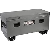 Ironton Jobsite Box, 36 in. x 16 in., 576 Cu. In. | 16-Gauge Steel, Hammertone Finish, Lockable Lid, Recessed Handles, Forklift Channels, Indoor and Outdoor Use