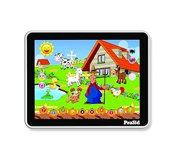 Prasid Kids Old McDonald Farm Educational Piano Synthesizer 4.2 - Large, White