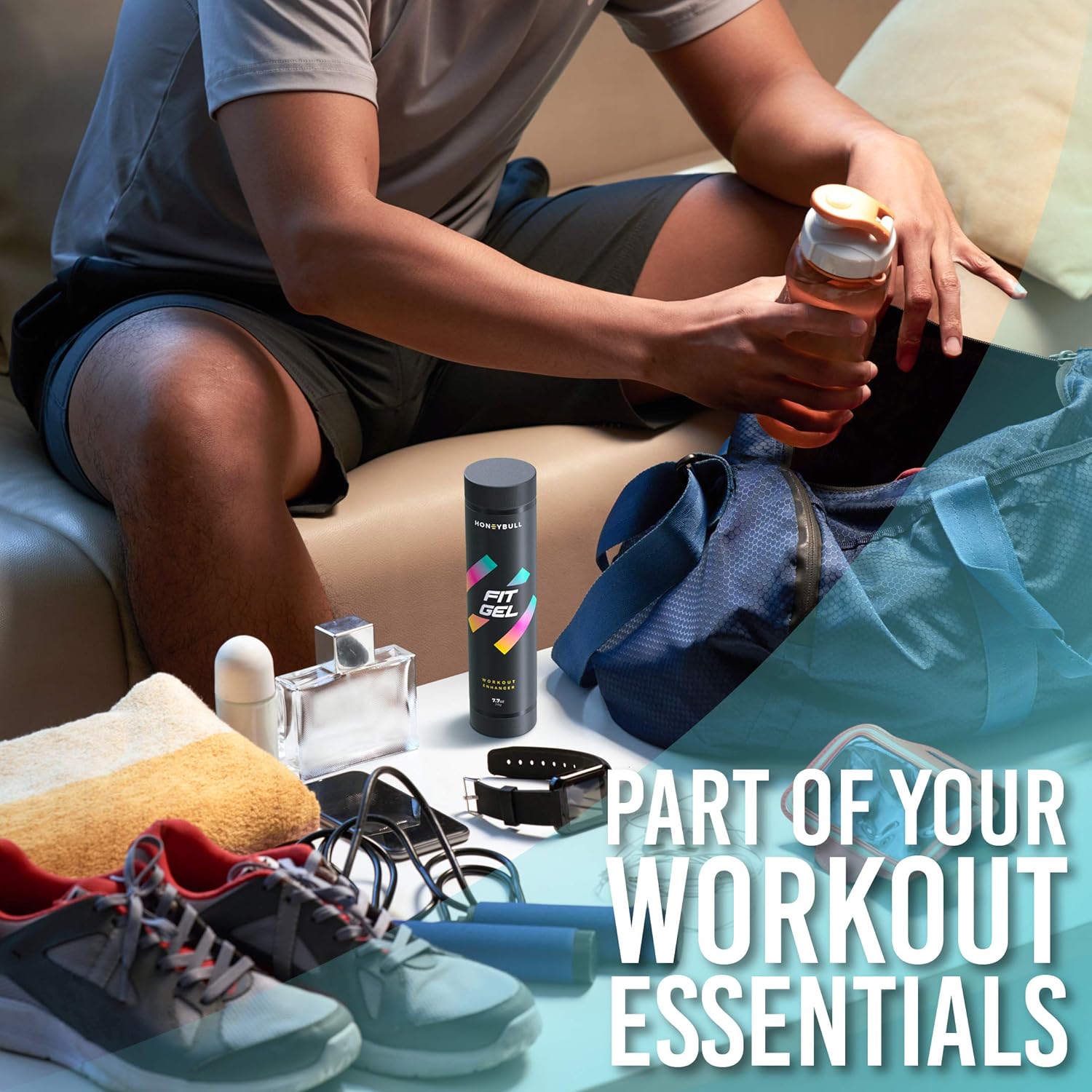 HoneyBull Fit Gel (7.7 oz) Workout Enhancer to Sweat More at Gym & Cardio: Beauty