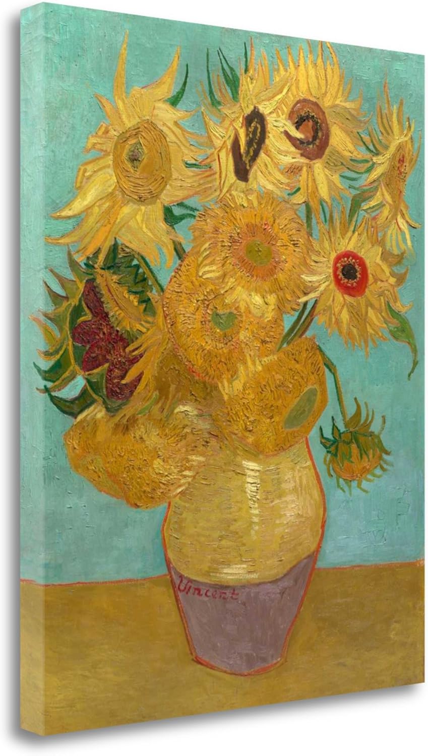 "Sunflowers 1889" By Vincent Van Gogh, Fine Art Giclee Print on Gallery Wrap Canvas