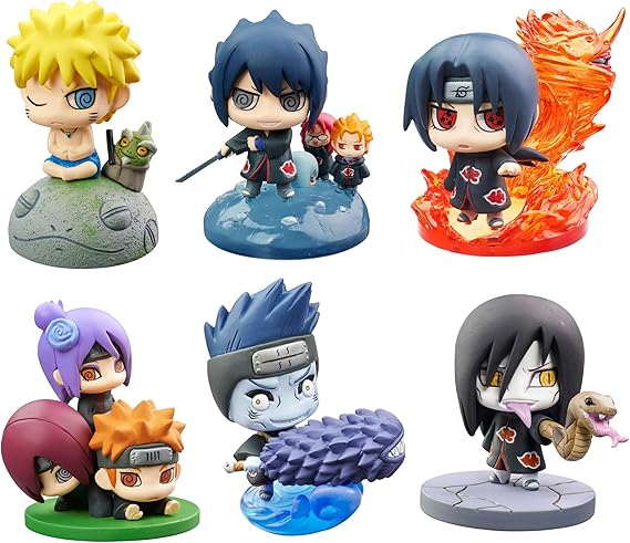 Amazon ぷちきゃらランド Naruto ナルト 疾風伝 口寄せ ナルトと暁編 その弐 Box 約55mm Pvc製 塗装済み完成品フィギュア フィギュア ドール 通販