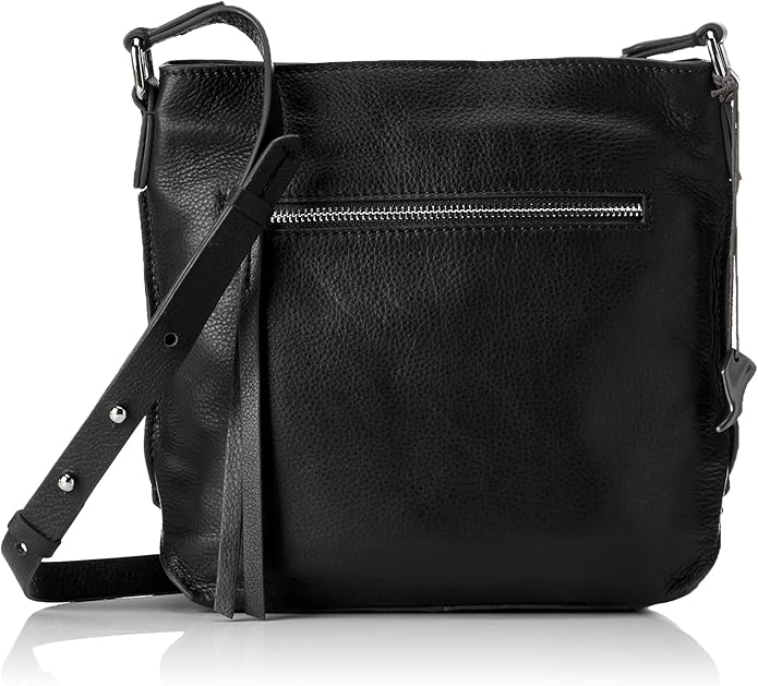 Clarks Shoulder Bag, Black (Black Leather) Handbags