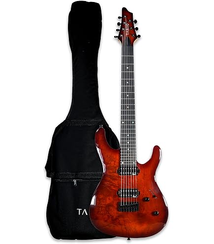 Amazon.com: ISFF7U-450 Fanfret Electric Guitar Trans Green