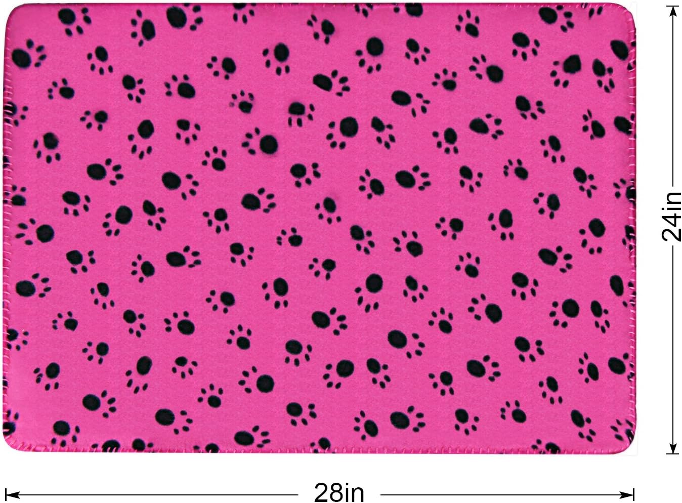 Comsmart Pet Blanket Dog Cat Soft Fleece Blankets Sleep Mat Pad Bed Cover with Paw Print for Kitten Puppy and Other Small Animals, 6 Pack of 24x28 Inches : Pet Supplies