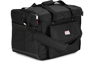 Gator Cases Studio Monitor Tote Bag Holds (2) Powered Monitors Up to 5" Driver Range, Fits JBL, Mackie, KRK, & More (G-STUDIOMON1)