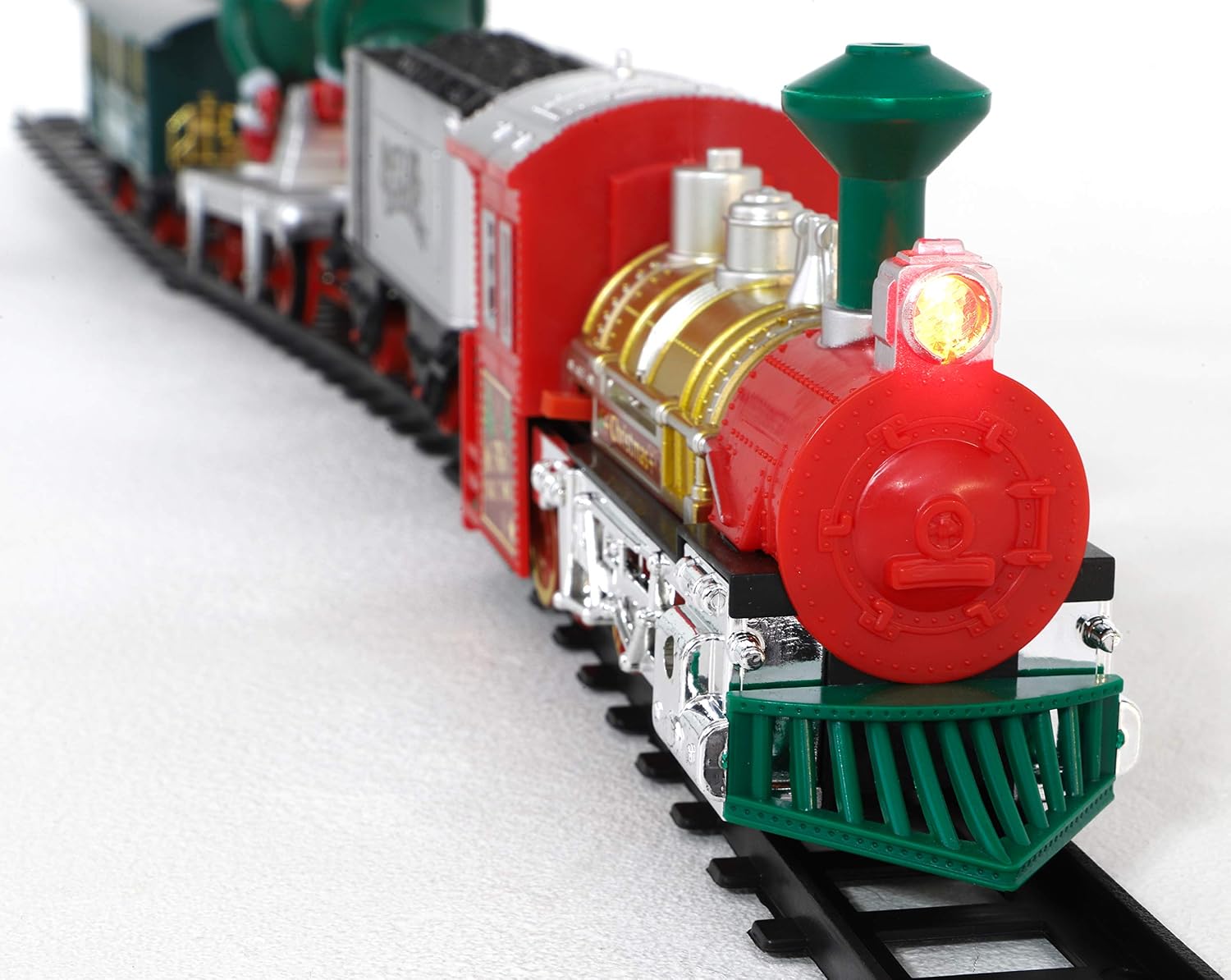 Toyland® 16 Piece Elf Express Christmas Train Set including Lights ...