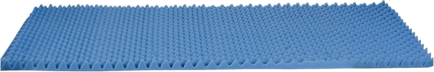 DMI Convoluted Foam Bed Pad Mattress Topper, Hospital Size, Blue, 33 x 72 x 4 Inch: Health & Personal Care