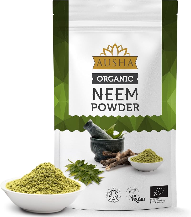 Ausha Organic Neem Powder 200g UK Soil Association Certified Organic