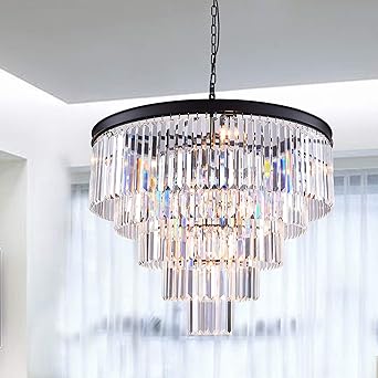 Lumos 12 Lights Luxury Modern Crystal Chandelier Pendant Ceiling