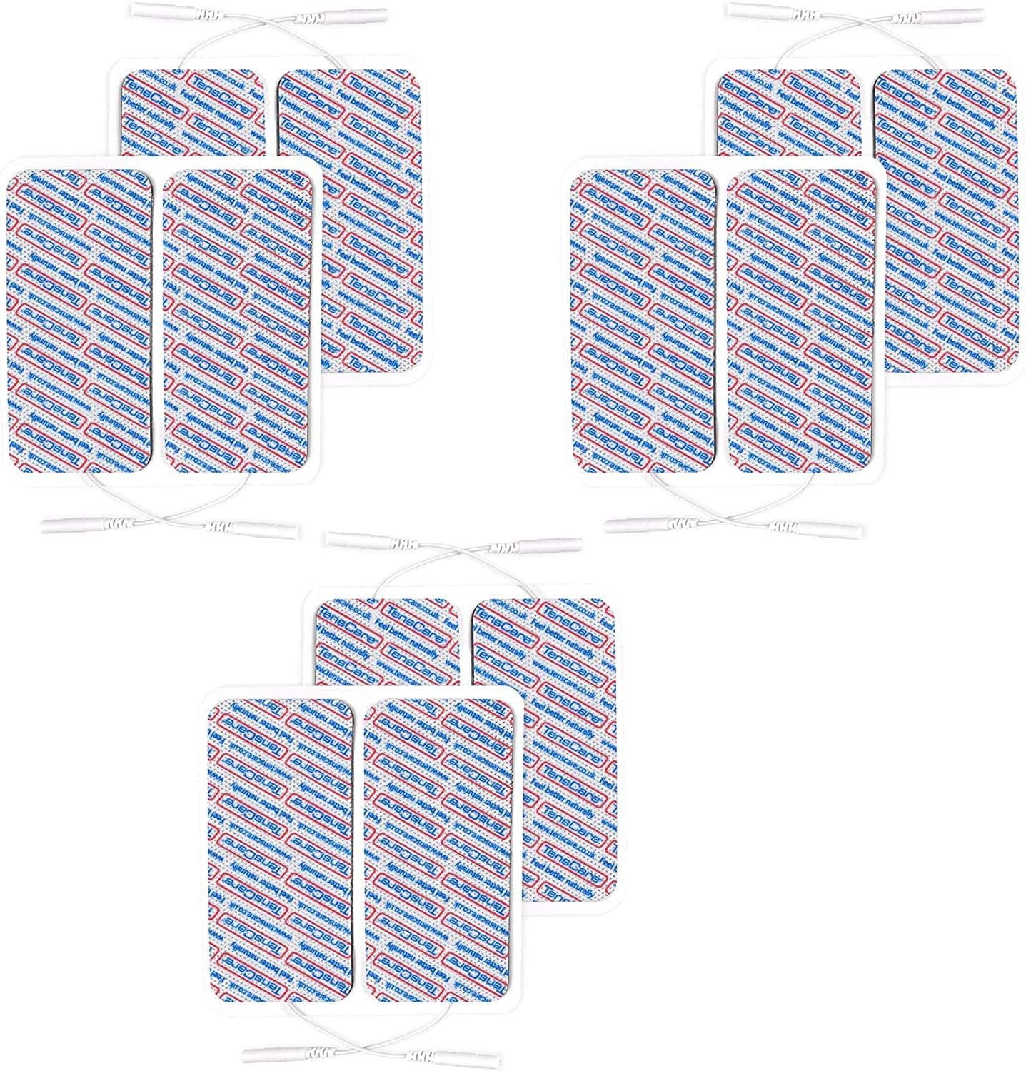 TensCare - Superior Large Electrode pads (3 packs of 4 pads) 50 x 100 mm