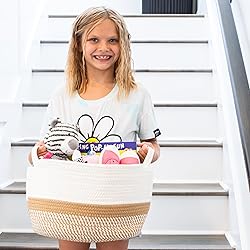 Stylish Cotton Rope Storage Basket For Dog