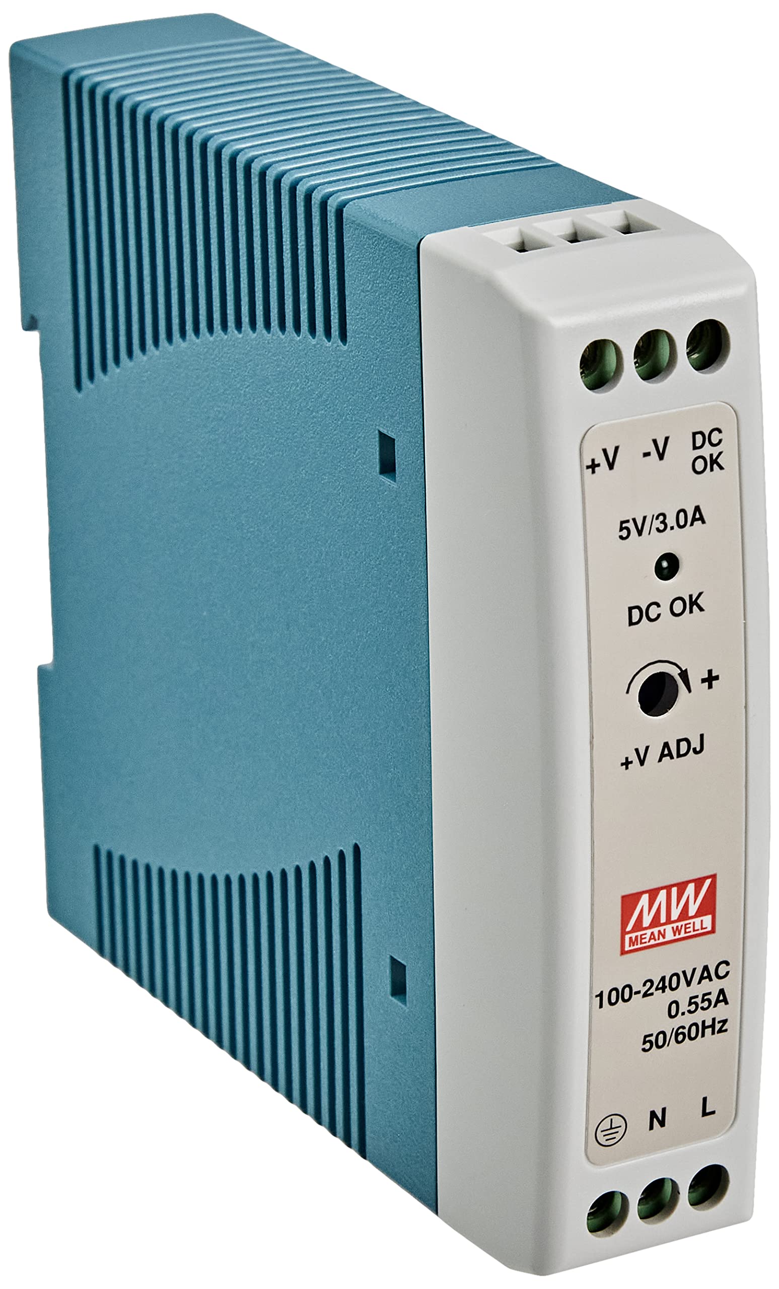 Mean Well Din-Rail power supply 15W 5V 3A ; MeanWell, MDR-20-5