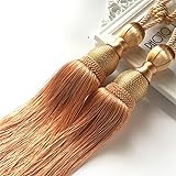 Turbokey 1 Pair Tassels Curtain Rope Tiebacks