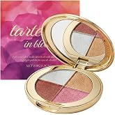 4-Color Highlighter &amp; Blush Palette, Shimmer Eyeshadow Makeup Kit, 2-in-1 Face Illuminator Powder with Mirror, Long-Lasting Diamond Glow Texture, Portable Travel Size for Natural Radiance (Gold)