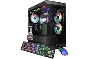 iBUYPOWER Y40 PRO Black Gaming PC Desktop Computer AMD Ryzen 9 7900X CPU, NVIDIA GeForce RTX 5070Ti 16GB GPU, 32GB DDR5 RGB 5200MHz RAM, 2TB NVMe SSD, Windows 11 Home, Keyboard, Mouse - Y40BA9N57T01