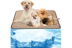 Mojonnie Dog Cooling Mat, Pet Cooling Pads for Dogs, Summer Cooling Bed for Cats, Portable Pet Cooling Cushion for Home or Outdoor