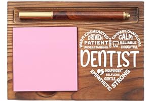 EFFJNSG Dental Gifts, Appreciation Gifts for Dental Assistant, Thank You Gift for Dental, Dental Assistant Week Dental Nurse Week Gifts, Dental Hygiene Graduation Gifts Desk Self-Stick Note Pad Holders EDP24