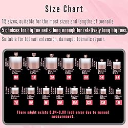 NOVO OVO Ombre French Tip Press on Toe Nail