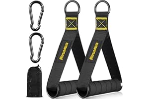 Ayombo Exercise Handles, Cable Machine Attachments, Heavy Duty Resistance Band Handles for Cable Machine Pulleys, Resistance 