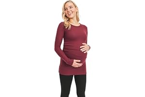 LACLEF Women's Long Sleeve Sweater Knit Maternity Tunic