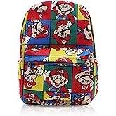 Finex Star Mario Canvas Backpack Casual Daypack with 15 in Laptop Storage Compartment