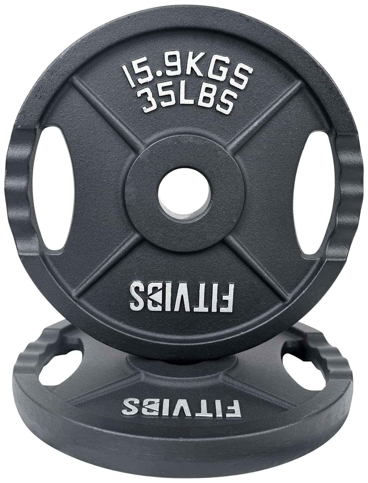 Photo 1 of ****SIMILAR ITEM***Signature Fitness Cast Iron Plate Weight Plate for Strength Training and Weightlifting, 1-Inch Center (Standard), 35LB (Set of 2)