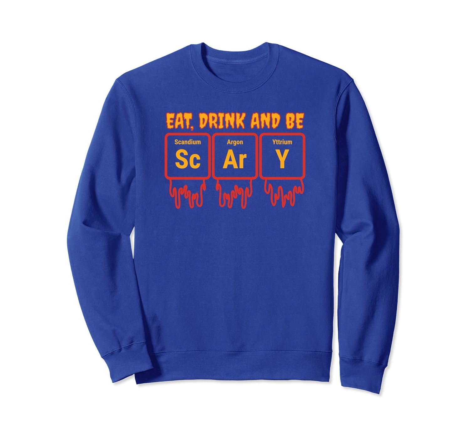 Funny Periodic Element Chemistry Halloween Sweatshirt-ANZ