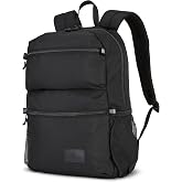 High Sierra Everclass Backpack - Travel or Work Laptop Bookbag with 360&deg; Reflectivity, Dual Water Bottle Pockets &amp; Fits Laptops Up To 15.6&rdquo;, One Size, Black
