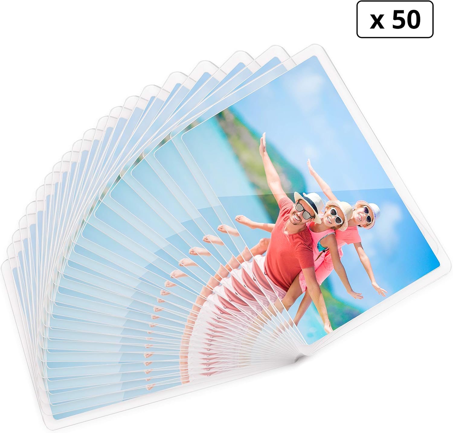 Kurtzy Small Magnetic Picture Frames (50 Pack), Mini Photo Frames for Personalised Fridge Magnets - Image 5