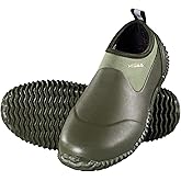 HISEA Unisex Waterproof Garden Shoes, Men's Rubber Rain Boots Women's Ankle Rain Shoes Neoprene Camp Booties Outdoor Slip-On Footwear for Gardening, Farming, Camping, Car Wash, Lawn Care and Yard Work