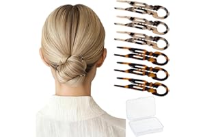 Sunolga 6 PCS 2.83 in Small French Hair Pins for Women, Prestige Hair Pins for All Hair, Curved Shape for Better Head Fit Hair Accessories, Serrated Anti-Slip Design Hairpins
