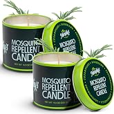 Murphy's Naturals Citronella Mosquito Repellent Candles, 9 oz (Pack of 2) | Soy &amp; beeswax blend with rosemary, peppermint, citronella &amp; lemongrass oils; 30-hour burn for patios &amp; outdoor spaces