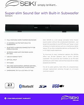 seiki soundbar