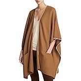 UANEO Shawls for Women Knit Cardigans Casual Open Front Poncho Oversized Cape 2025 Outwear with Pockets
